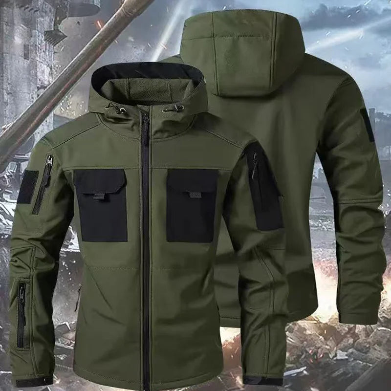 Premium Men's Winter Autumn SoftShell Fleece Waterproof Jackets