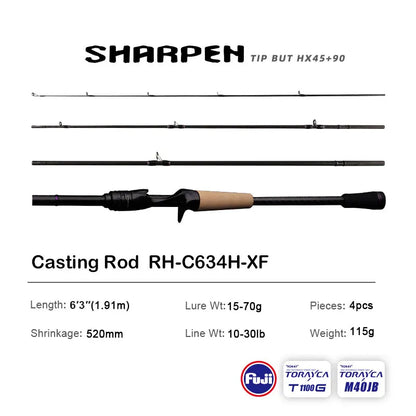 HookUpCo. PureLure Travel Fishing Rods XF/MF Action - HookUpCo.