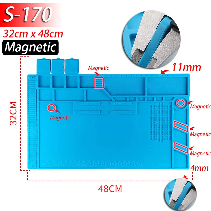 HookUpCo. Heat-Resistant Silicone Soldering Mat