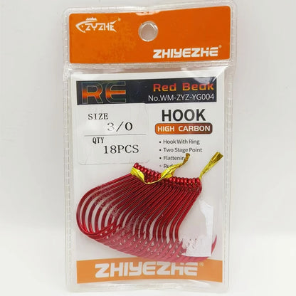 HookUpCo. High Carbon Steel Octopus Fishing Hooks - HookUpCo.