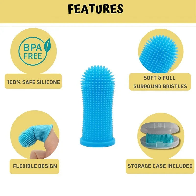 Super Soft Silicone Dog Toothbrush for Fresh Breath Care