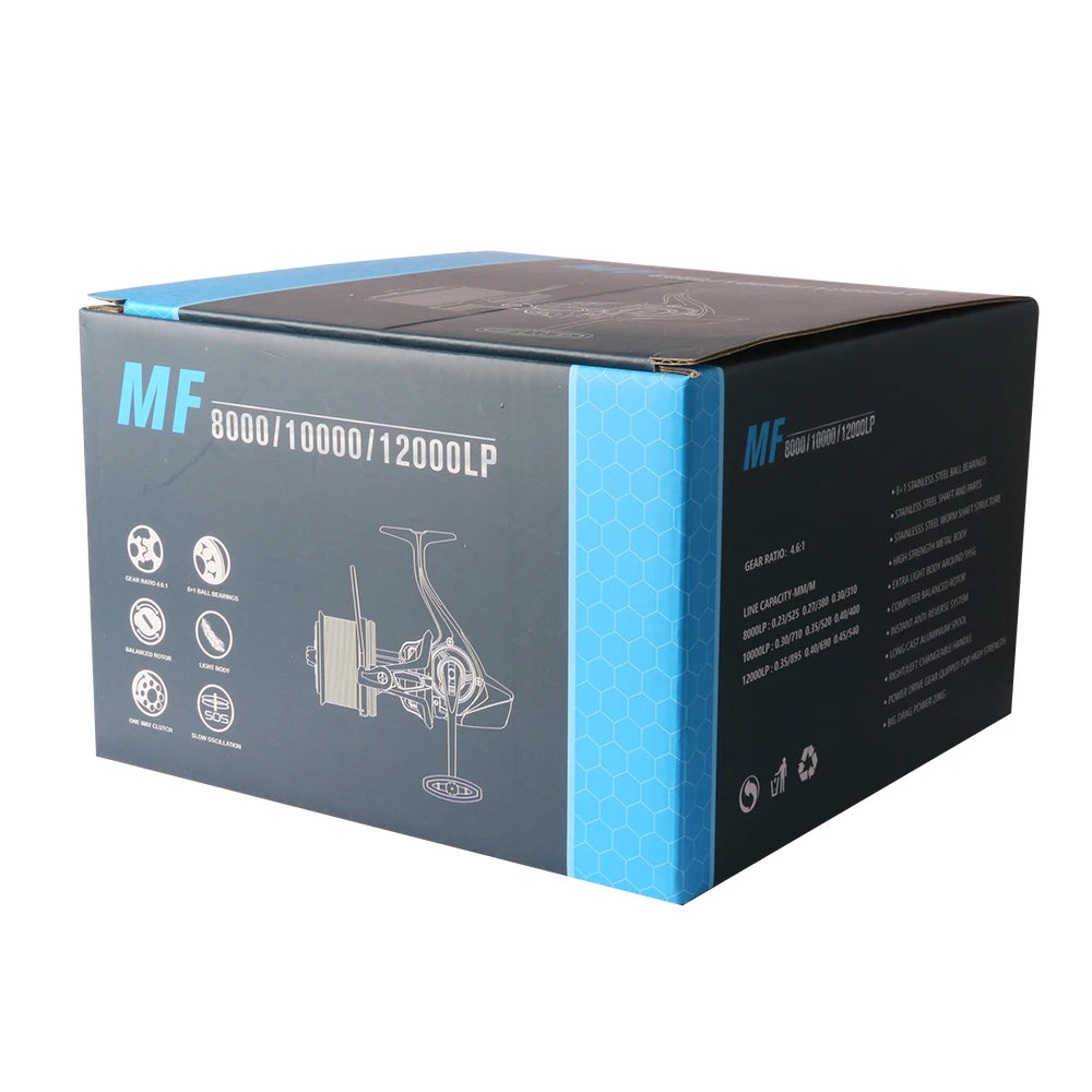 8000 - 12000 - Series Spinning Reel for Big Game Fishing - 44LB. Max Drag