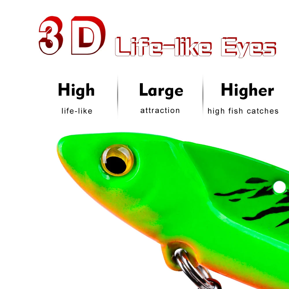 HookUpCo. Vibrating Spoon Bass Fishing Lure - HookUpCo.