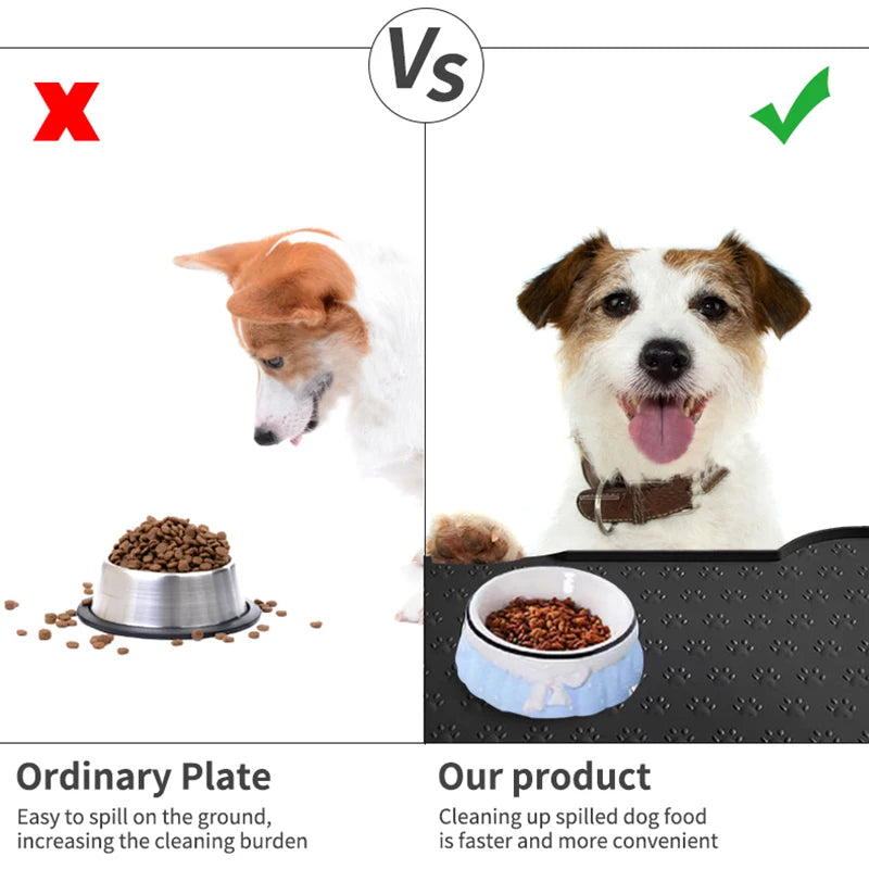 HookUpCo. Silicone Dog Feeding Mat, Easy Clean
