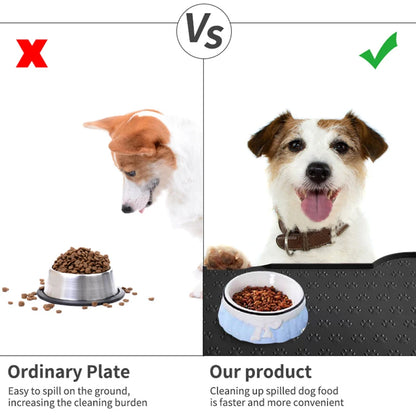 HookUpCo. Silicone Dog Feeding Mat, Easy Clean