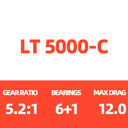 HookUpCo. 2025 Caldia LT Spinning Reel, 6+1BB