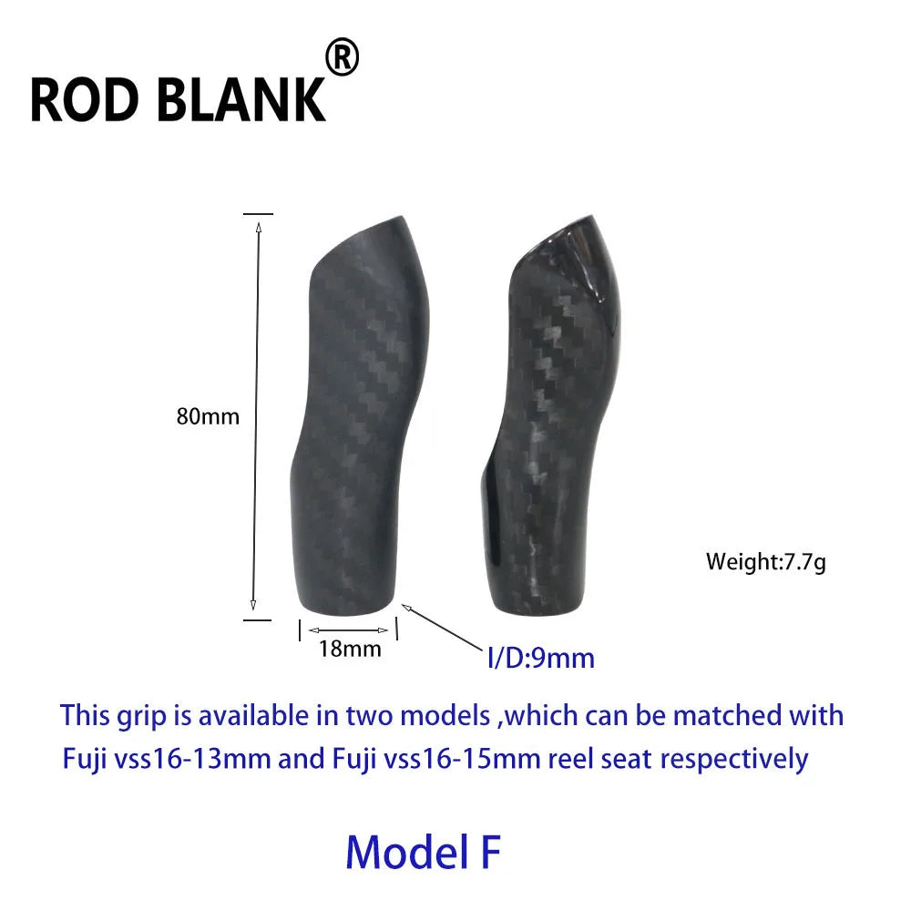 HookUpCo. Lightweight 3K Carbon Fishing Rod Grip - HookUpCo.