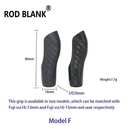HookUpCo. Lightweight 3K Carbon Fishing Rod Grip - HookUpCo.
