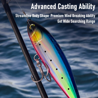 HookUpCo. Floating Pencil Lure for Saltwater Fishing - HookUpCo.
