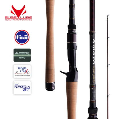 HookUpCo. High Carbon Spinning Rod for Bass - HookUpCo.