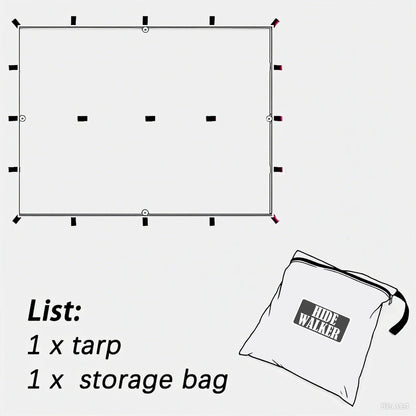 HookUpCo. Waterproof Tent Tarp with 19 Hang Points - HookUpCo.