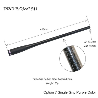 HookUpCo. Carbon Fiber Taper Grip Fishing Handle - HookUpCo.