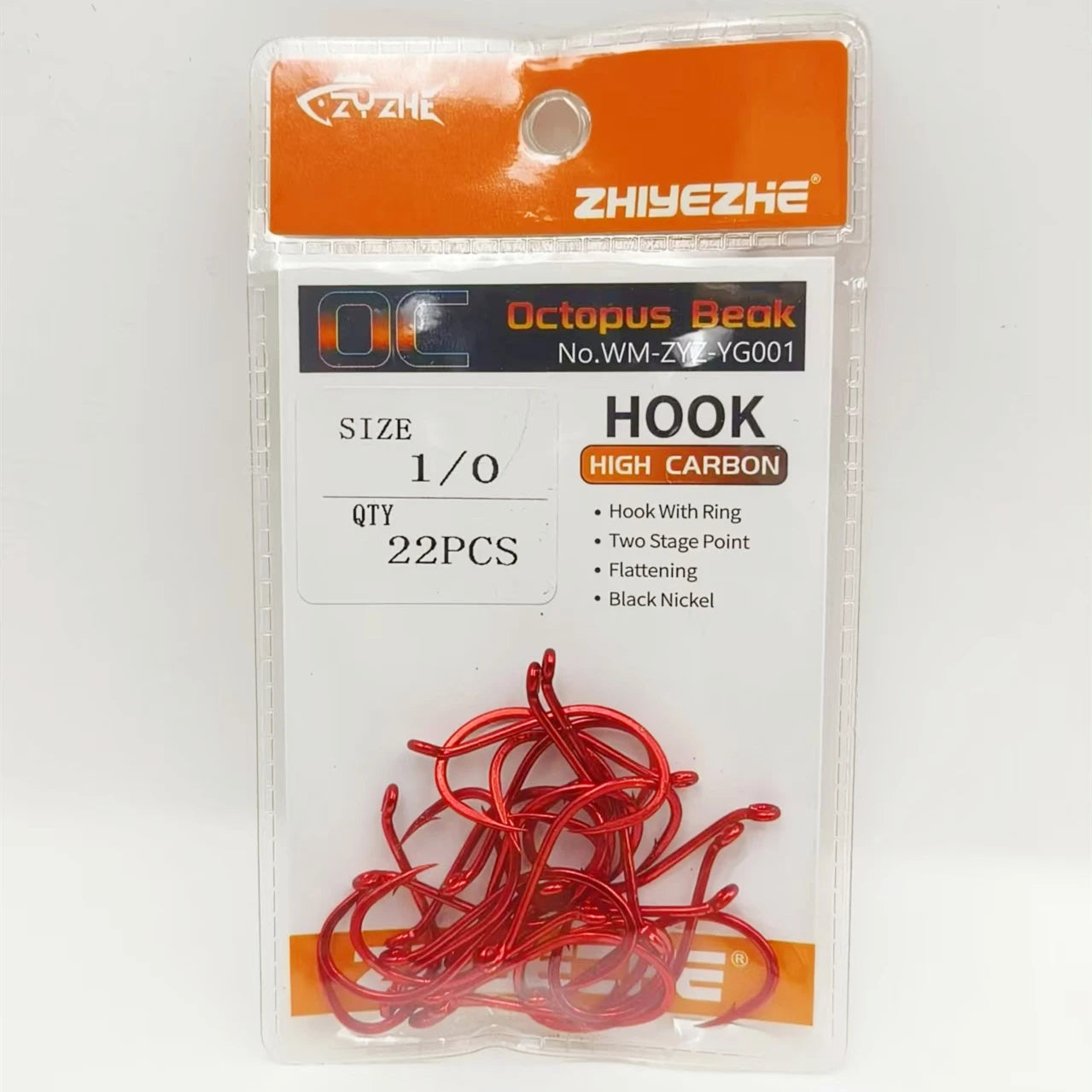 HookUpCo. High Carbon Steel Octopus Fishing Hooks - HookUpCo.