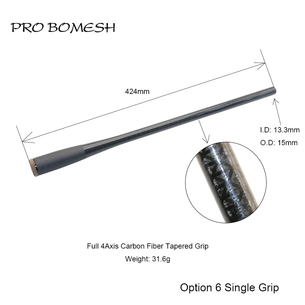 HookUpCo. Carbon Fiber Taper Grip Fishing Handle - HookUpCo.