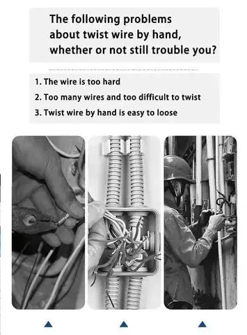 Wire Twisting Tool for Quick Cable Connections and Drills