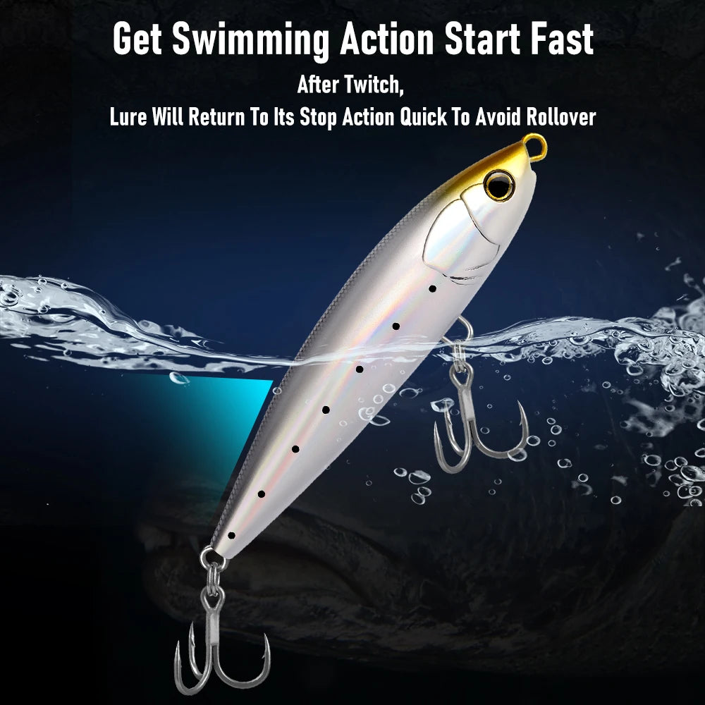 HookUpCo. Floating Pencil Lure for Saltwater Fishing - HookUpCo.