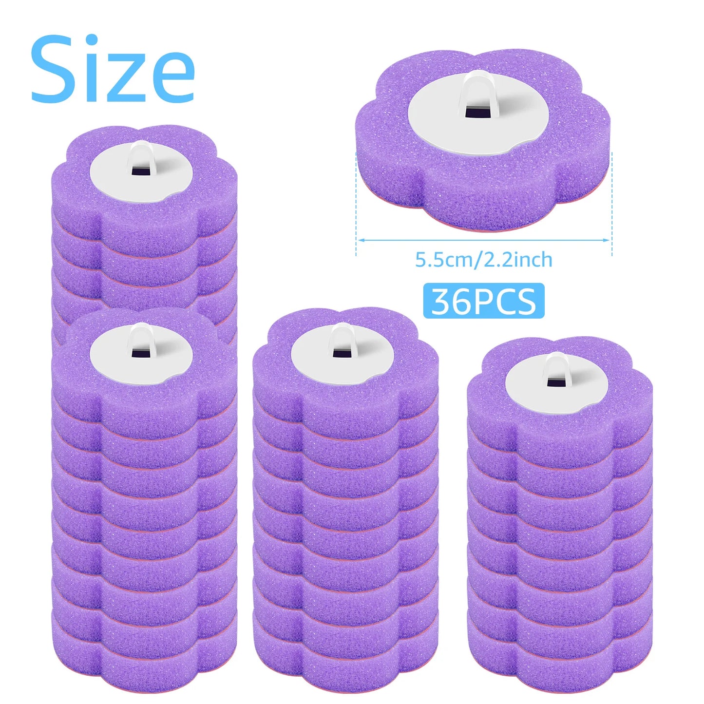 HookUpCo. Long Handle Toilet Brush with Refills