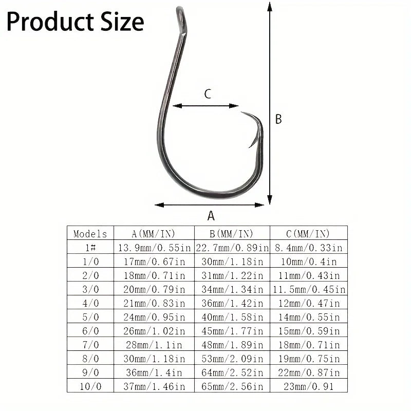 HookUpCo. Premium Carbon Steel Fishing Hooks - HookUpCo.