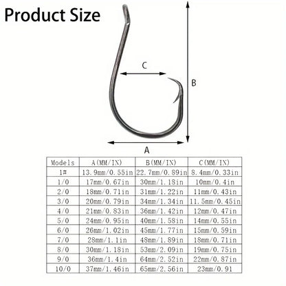 HookUpCo. Premium Carbon Steel Fishing Hooks - HookUpCo.