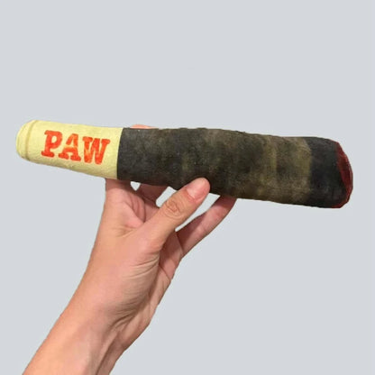 HookUpCo. Cigar Plush Squeaky Dog Chew Toy