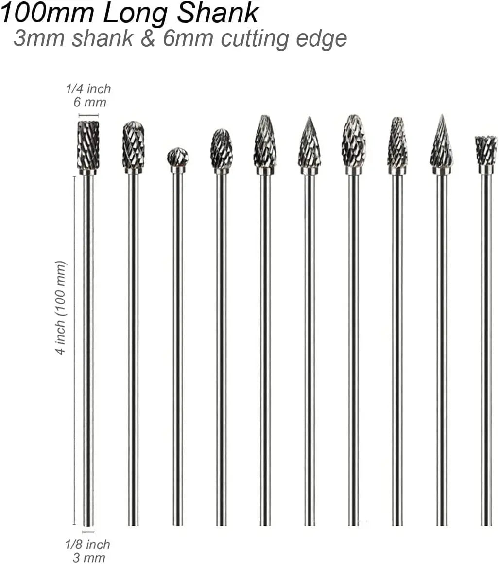 HookUpCo. Extra Long Rotary Rasp for Metalwork