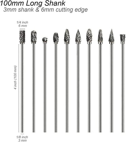 HookUpCo. Extra Long Rotary Rasp for Metalwork