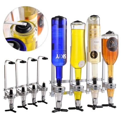 Wall-Mounted 6-Bottle Liquor Dispenser System