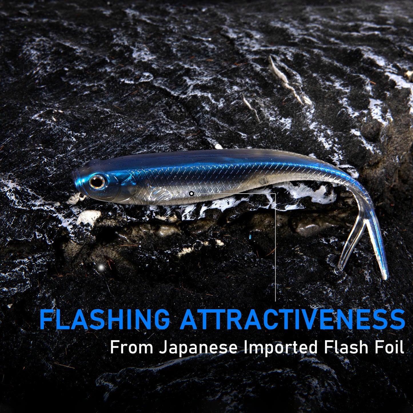 HookUpCo. Fork Tail Soft Lures for Bass Fishing - HookUpCo.