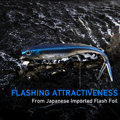 HookUpCo. Fork Tail Soft Lures for Bass Fishing - HookUpCo.