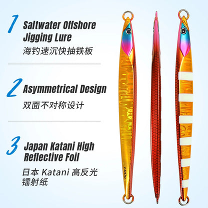 HookUpCo. Asymmetrical Jigging Lure for Saltwater - HookUpCo.