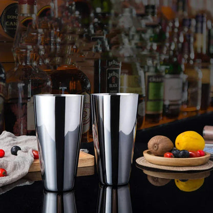 HookUpCo. Stainless Steel Cocktail Shaker Set