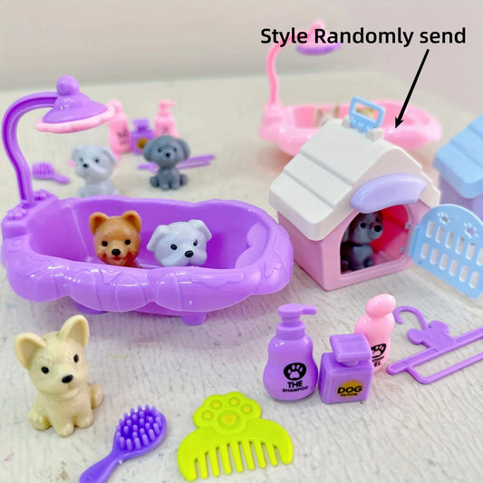 HookUpCo. Adorable Dog Toy Basket Set for Playtime Fun