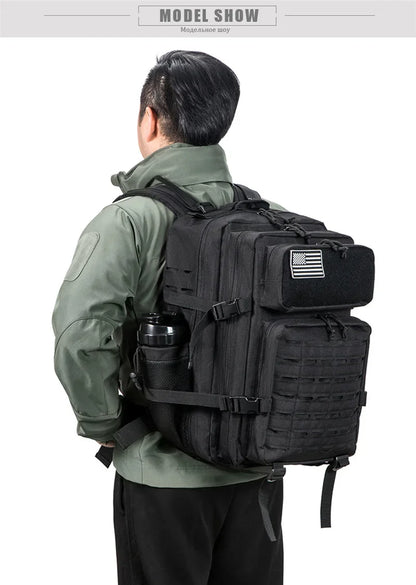 25L/45L Tactical Backpack with Bottle Holder for Outdoor Use