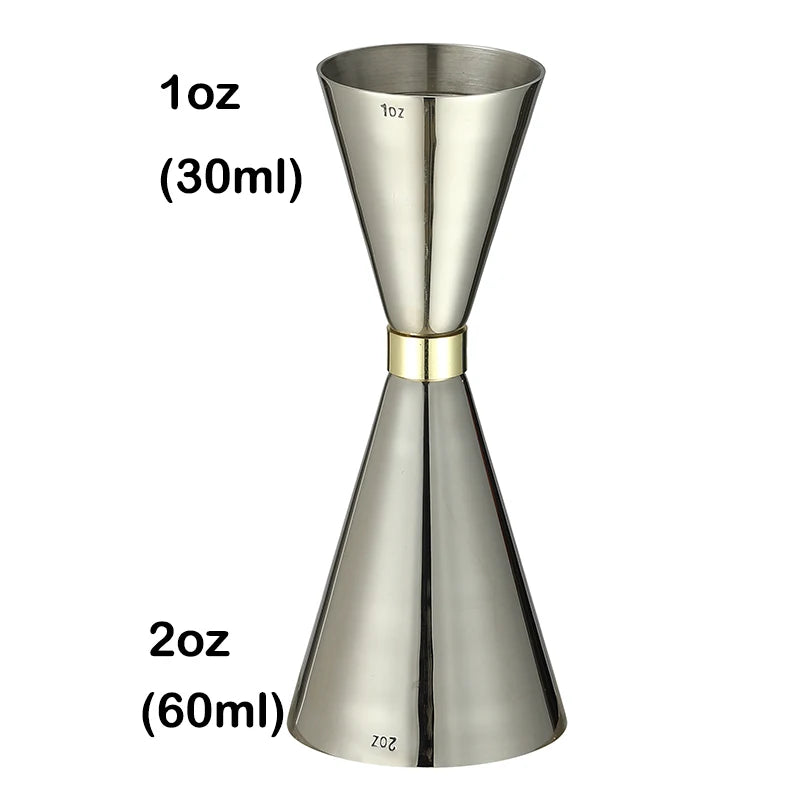 HookUpCo. Stainless Steel Cocktail Jigger Tool