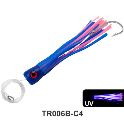 HookUpCo. 9" Rigged Squid Lures for Big Game Fishing - HookUpCo.