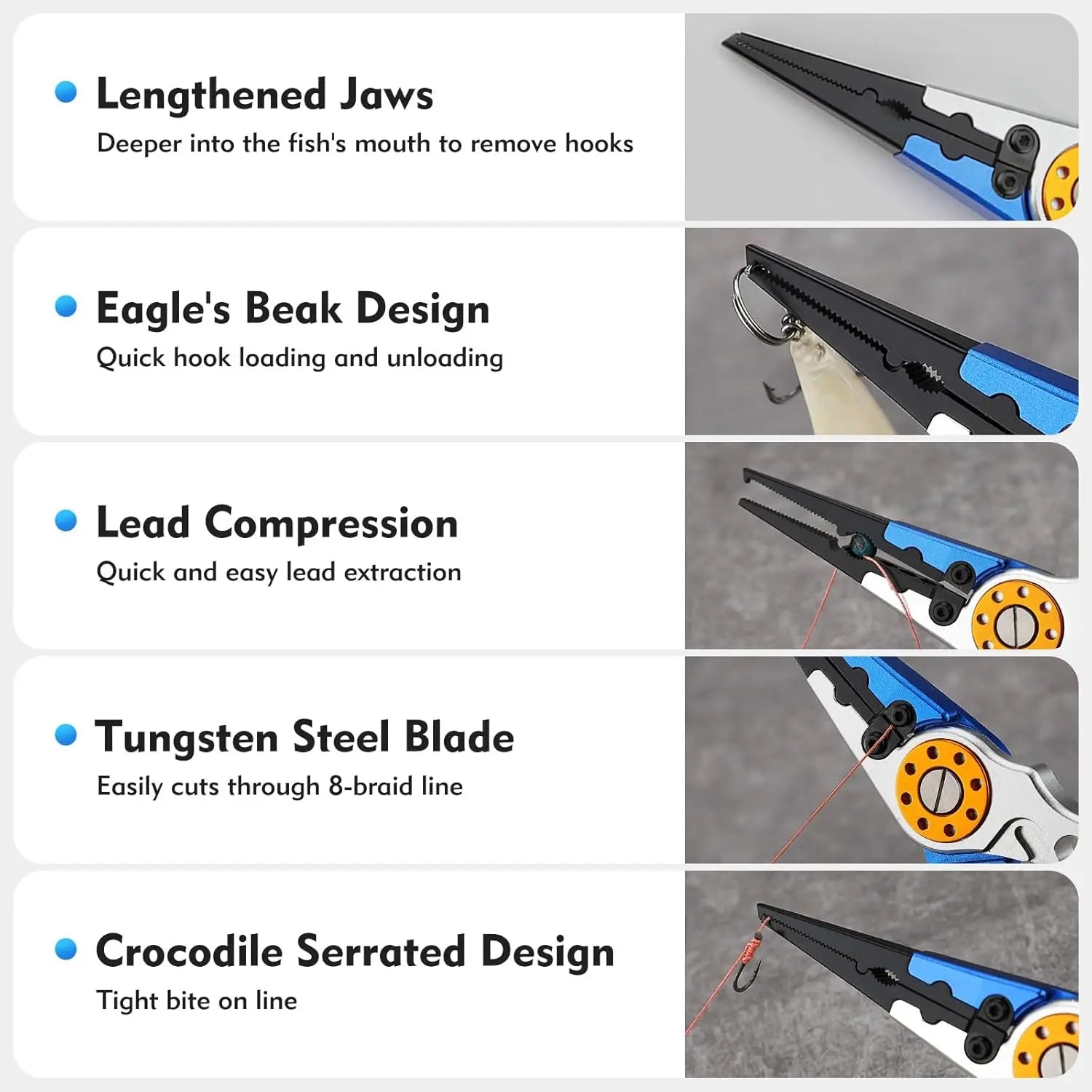 HookUpCo. Corrosion-Resistant Fishing Pliers Set - HookUpCo.