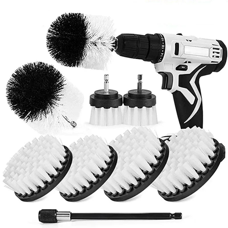 HookUpCo. Power Scrubber Brush Set for Efficient Cleaning
