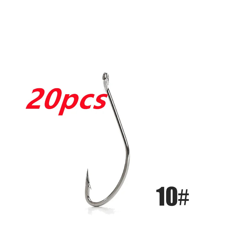HookUpCo. Premium 20pcs Saltwater Fishing Hooks - HookUpCo.