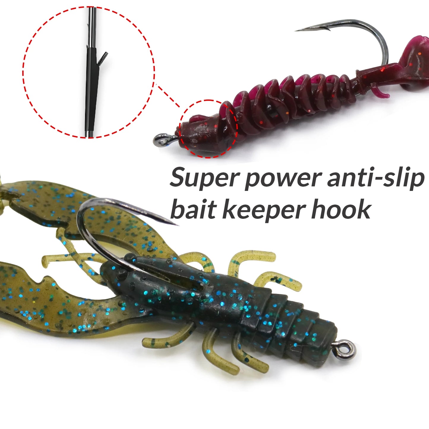 HookUpCo. Heavy Cover Worm Hooks for Bass Fishing - HookUpCo.