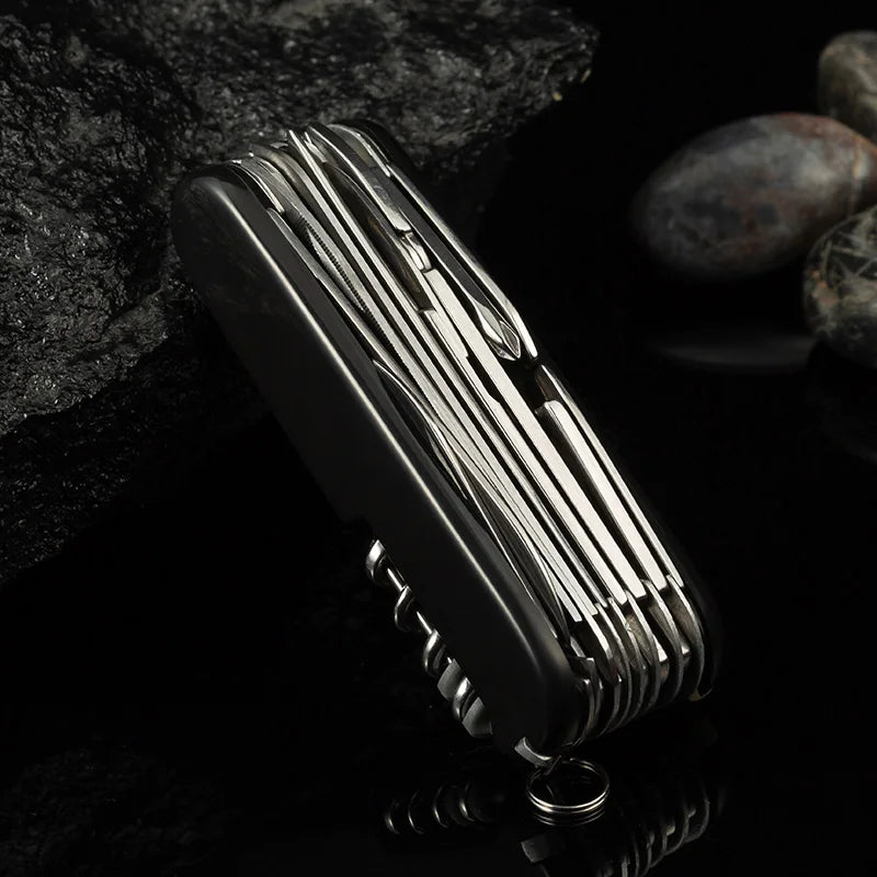 17-in-1 Stainless Steel Folding Multi-Tool for Camping