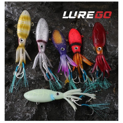 HookUpCo. 40g Squid-Design VIB Lure for Fishing