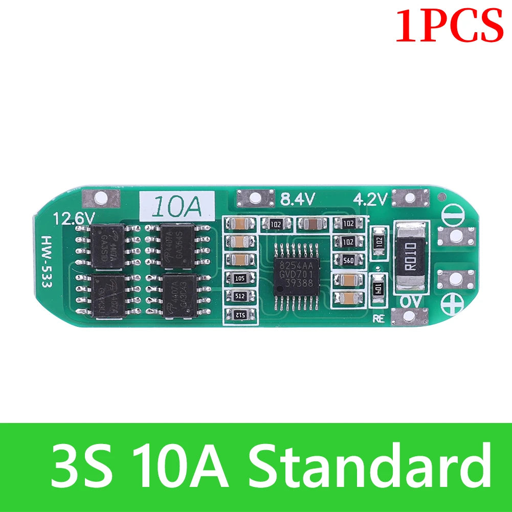 BMS 3S/4S 5A 10A 20A 25A 40A 60A Li-ion Lithium Battery Charger Protection Board 18650 For Drill Motor 12V with Enhance/Balance