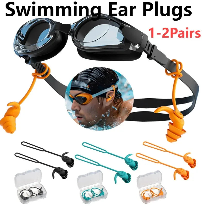 HookUpCo. Waterproof Swim Ear Plugs