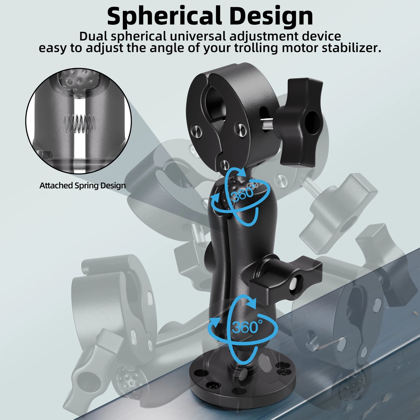 HookUpCo. Heavy-Duty Trolling Motor Stabilizer - HookUpCo.