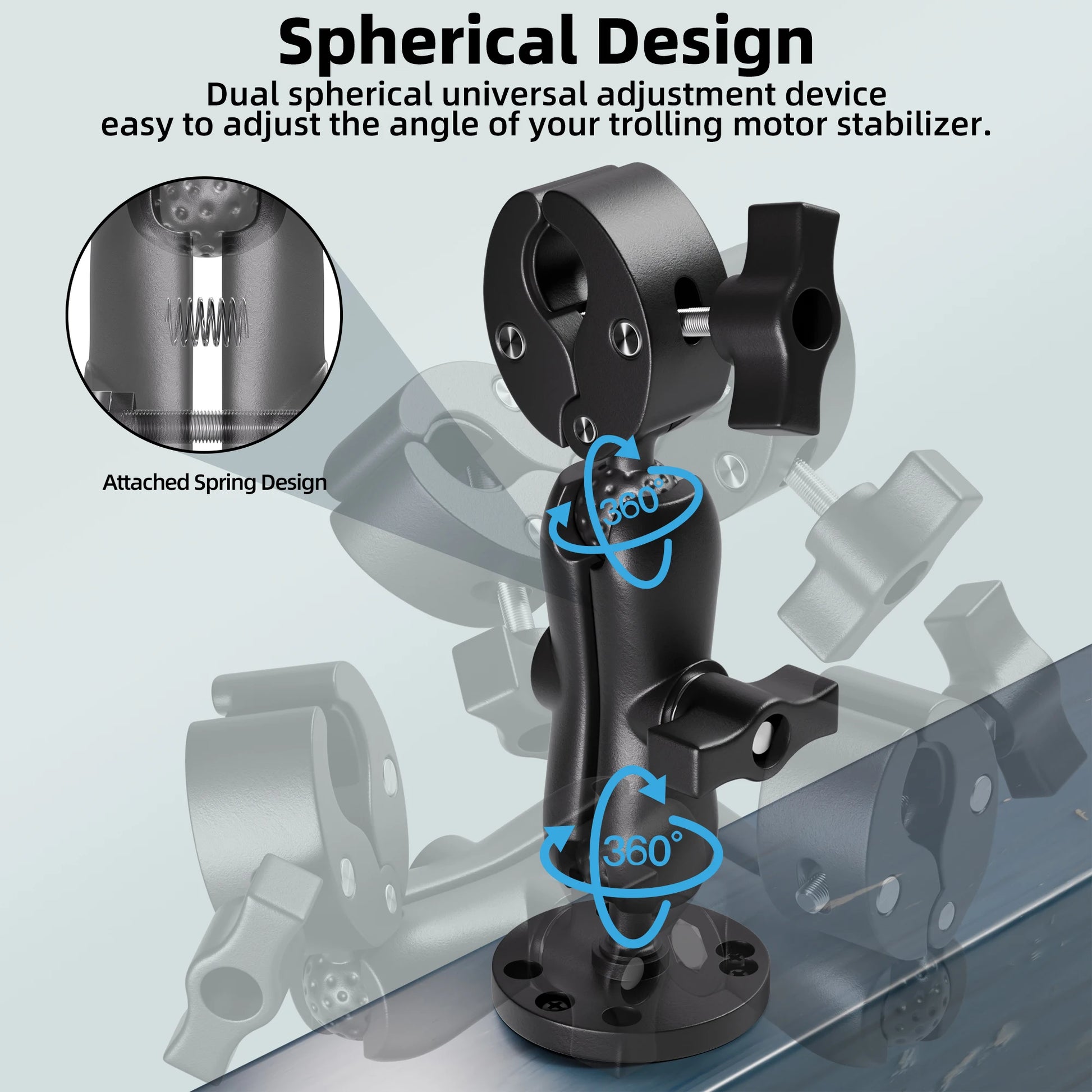 HookUpCo. Heavy-Duty Trolling Motor Stabilizer - HookUpCo.
