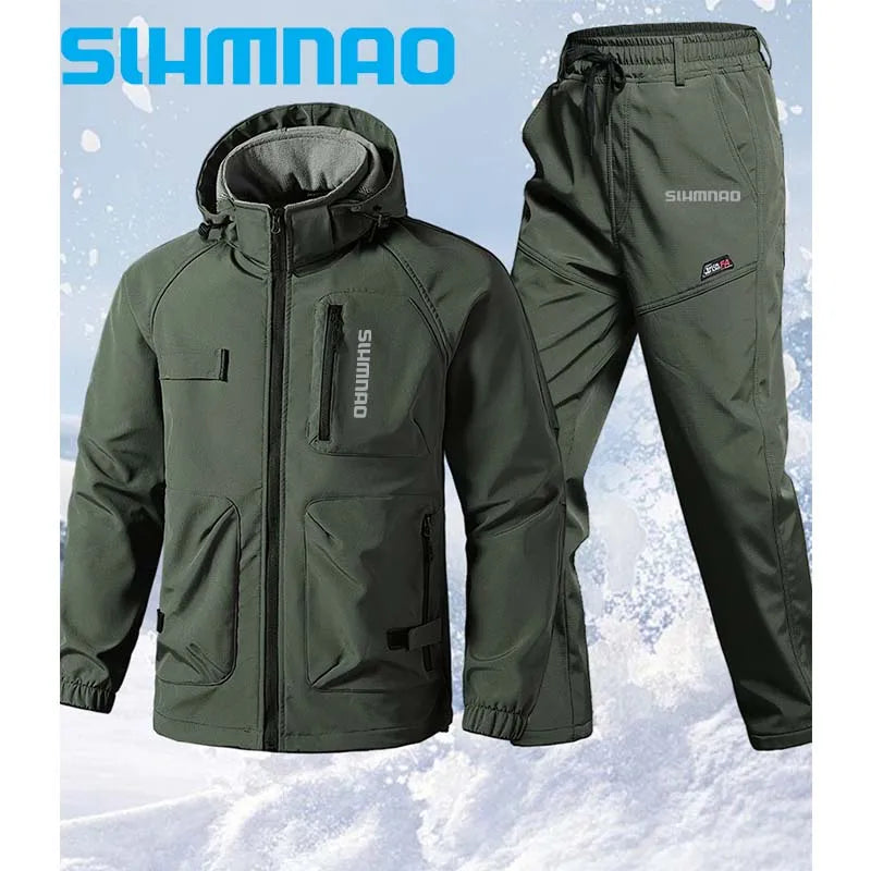 HookUpCo. Winter Men's Waterproof Jacket Set - HookUpCo.