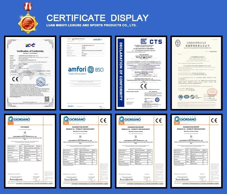 Inflatable Fishing Boats, Slats Bottom PVC 1-7 ppl. Outdoor Water Fun 1.75-3.3m