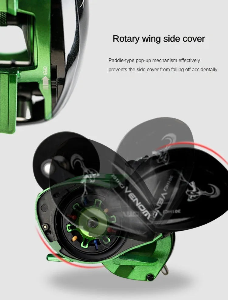 HookUpCo. Venom Deep Sea Baitcasting Reel - HookUpCo.