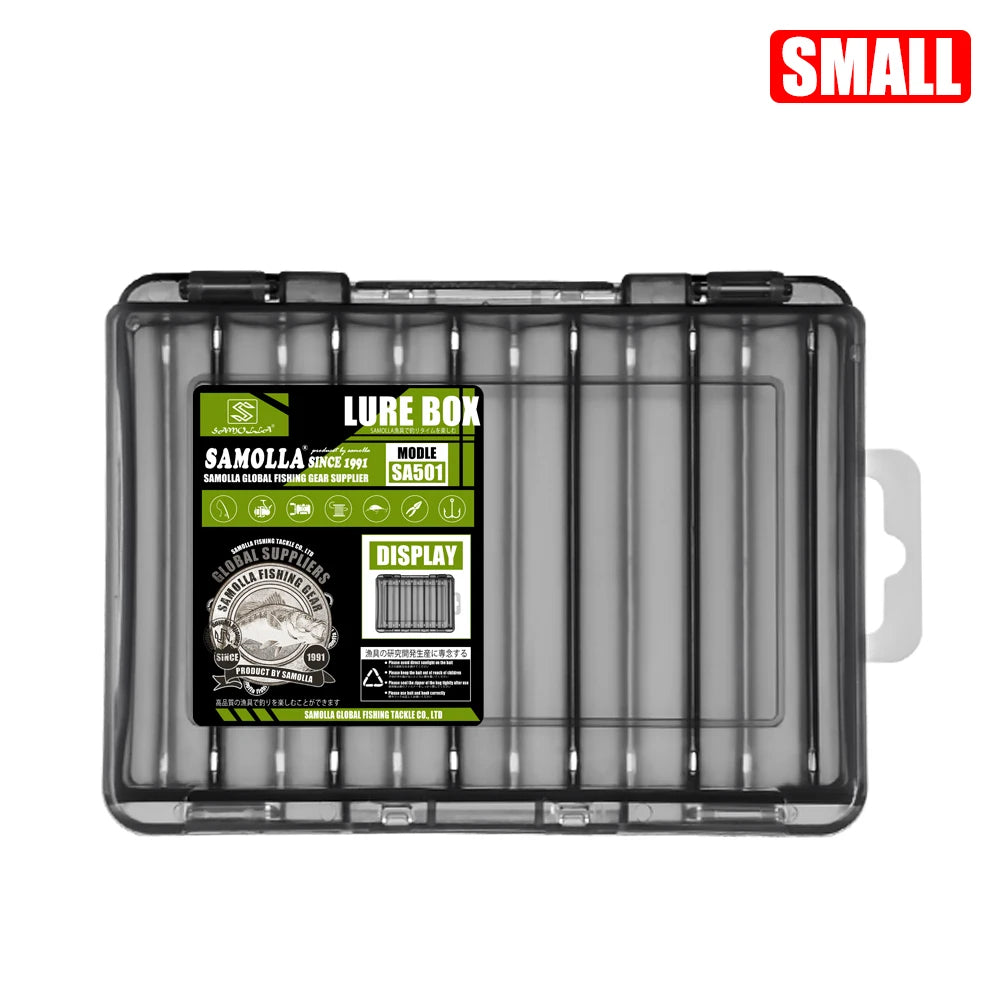 Compact Double-Sided Tackle Box for Efficient Fishing Storage