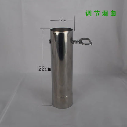 HookUpCo. Steel Chimney Pipe for Wood Stoves